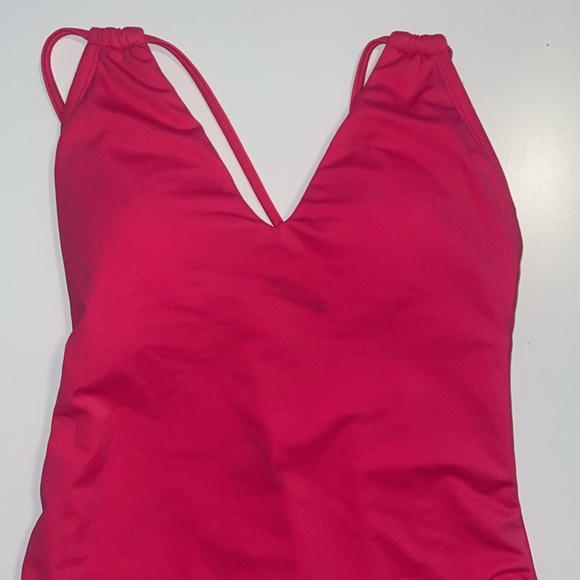 Women's Tunneled Plunge One Piece Swimsuit - Shade & Shore - Picture 4 of 5